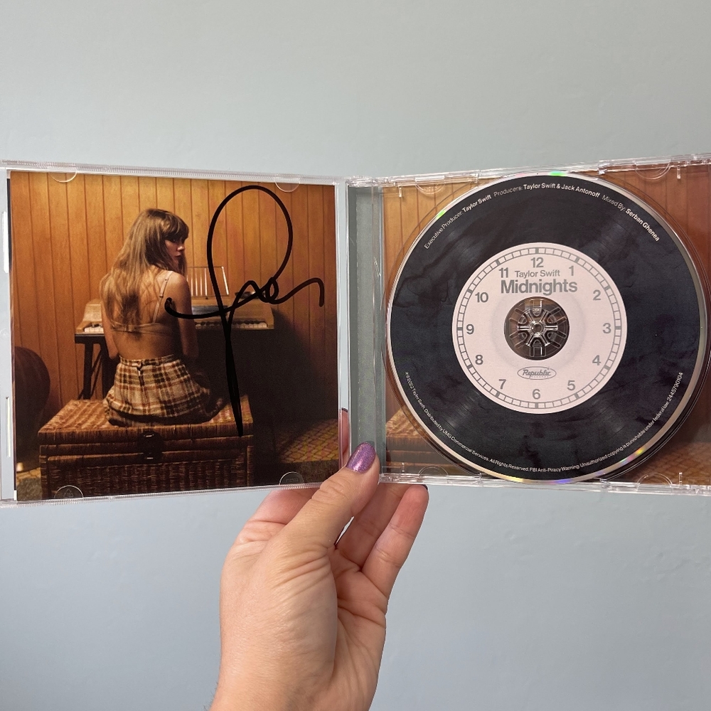 Taylor Swift Signed Jade Green Midnights Variant